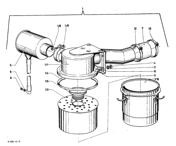 Ölbadluftfilter Deutz 06-Serie 1. Ausführung